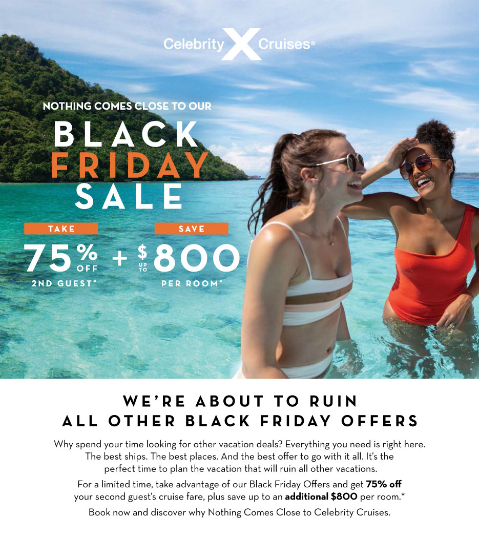 Celebrity Cruises: Black Friday Sale