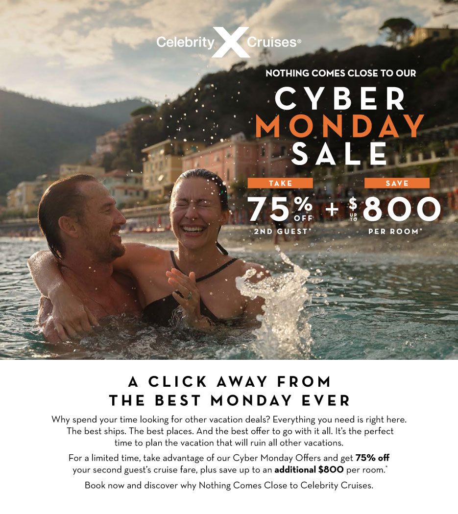 Celebrity Cruises: Cyber Monday Sale