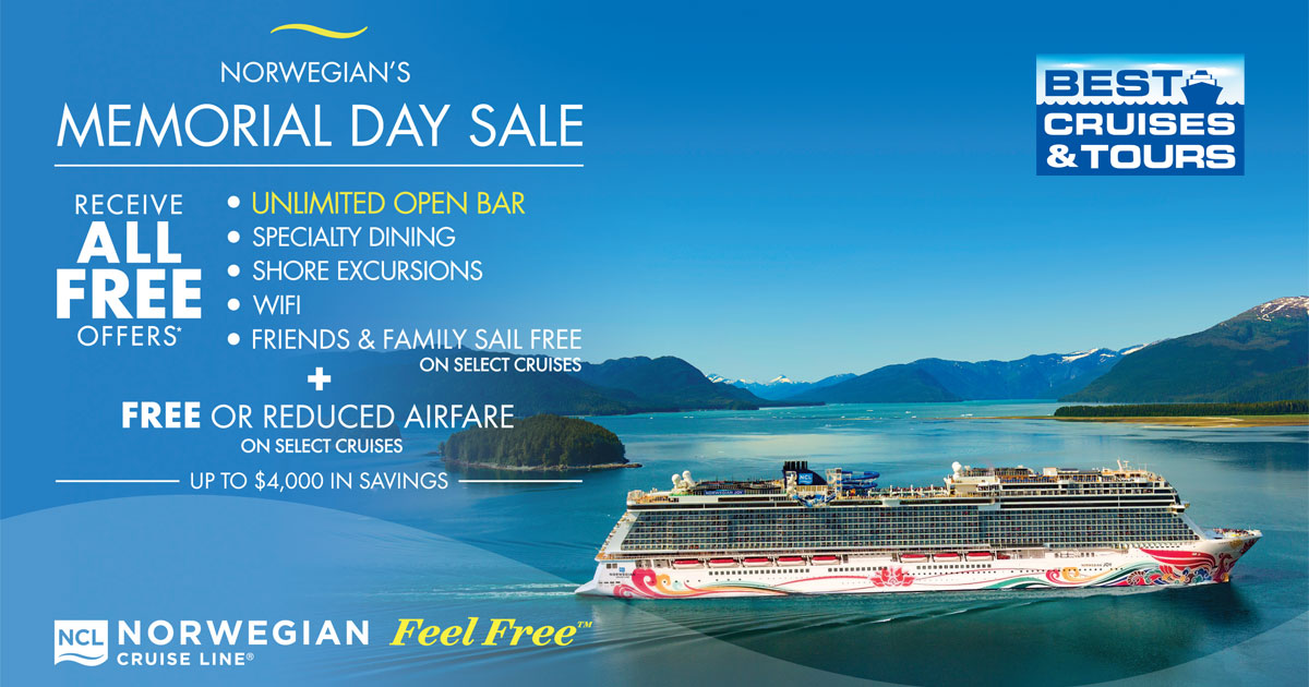 Norwegian Cruise Line Memorial Day Sale Best Cruises & Tours