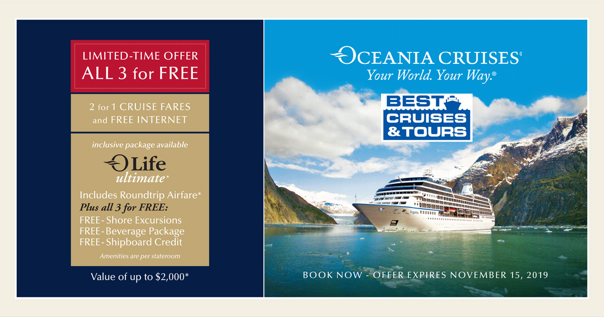 oceania cruises are gratuities included